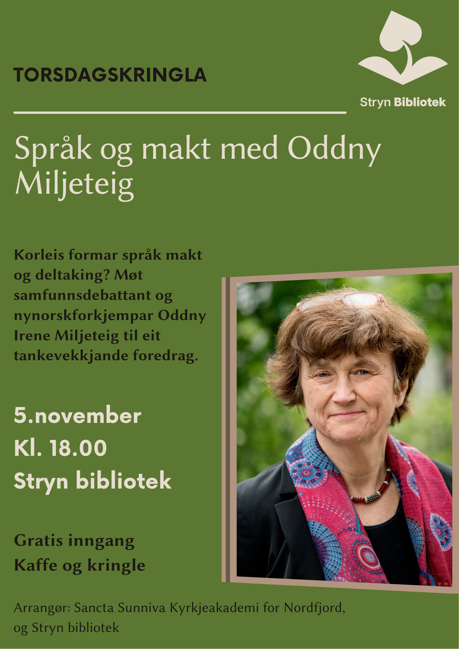 Torsdagskringla: Språk og makt med Oddny Irene Miljeteig